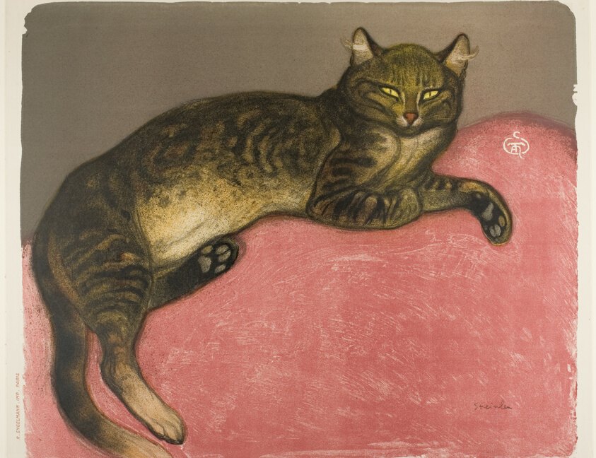 Winter: Cat on a Cushion by Théophile-Alexandre Steinlen
